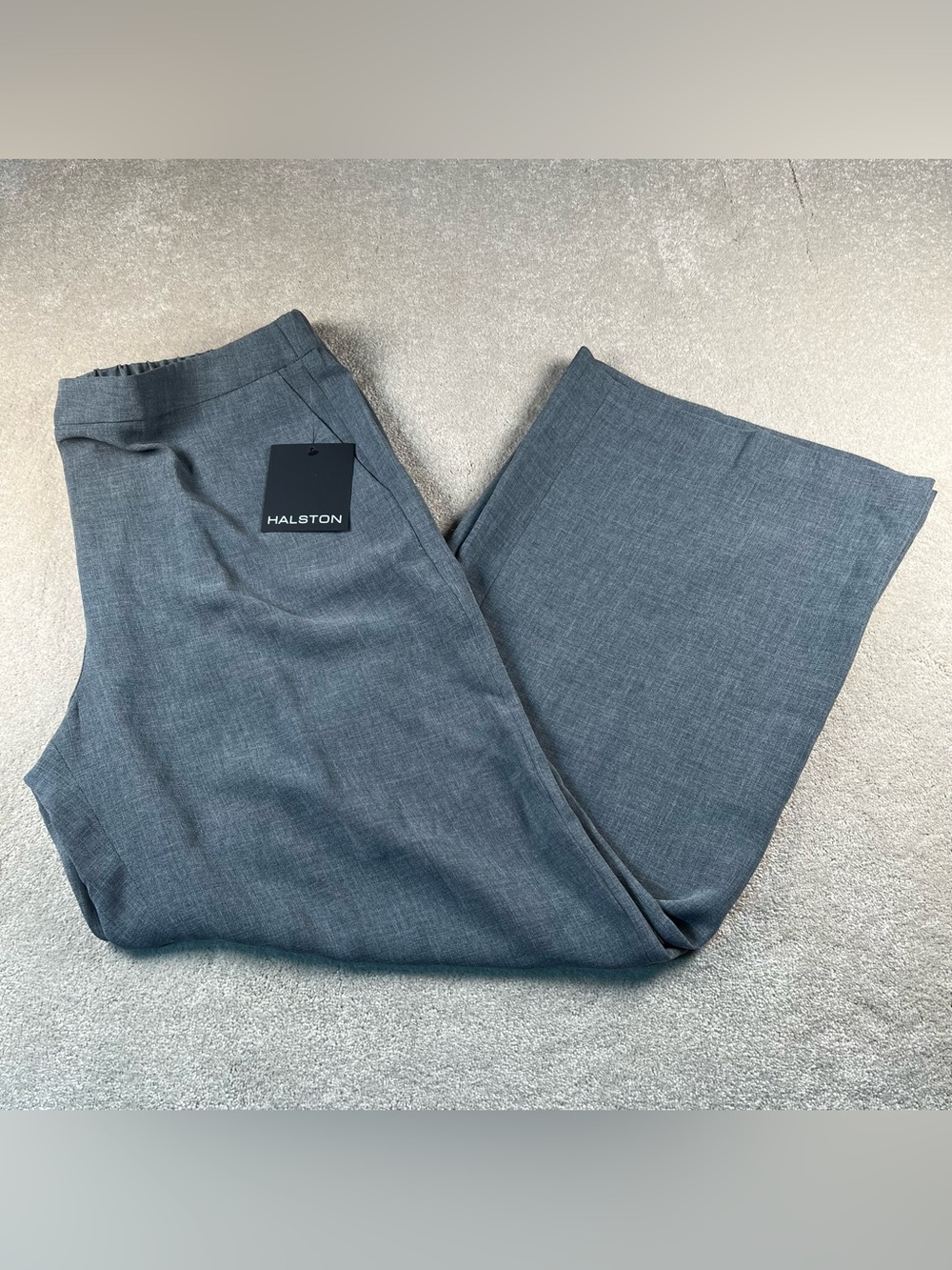 Halston Dress Pants Gray Wide Leg NWT Women's XL